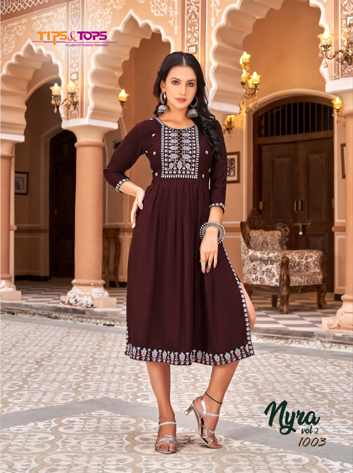 NYRA Vol 02 Tips & Tops Regular Wear Wholesale Designer Kurtis Catalog